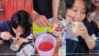 Pertama Kali Berburu Takjil, Orang Korea Ini Borong Sop Buah dan Jasuke