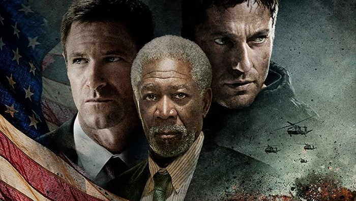 Poster film Sinopsis Olympus Has Fallen, Bioskop Trans TV.