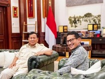 Sandiaga Duduk Sebelah Prabowo di Istana, Janjian Ketemuan Lagi