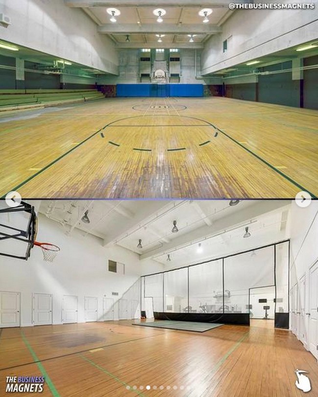 Area gym tetap dipertahankan, tapi dibuat dengan nuansa yang lebih modern. (Foto: Instagram/@thebusinessmagnets)