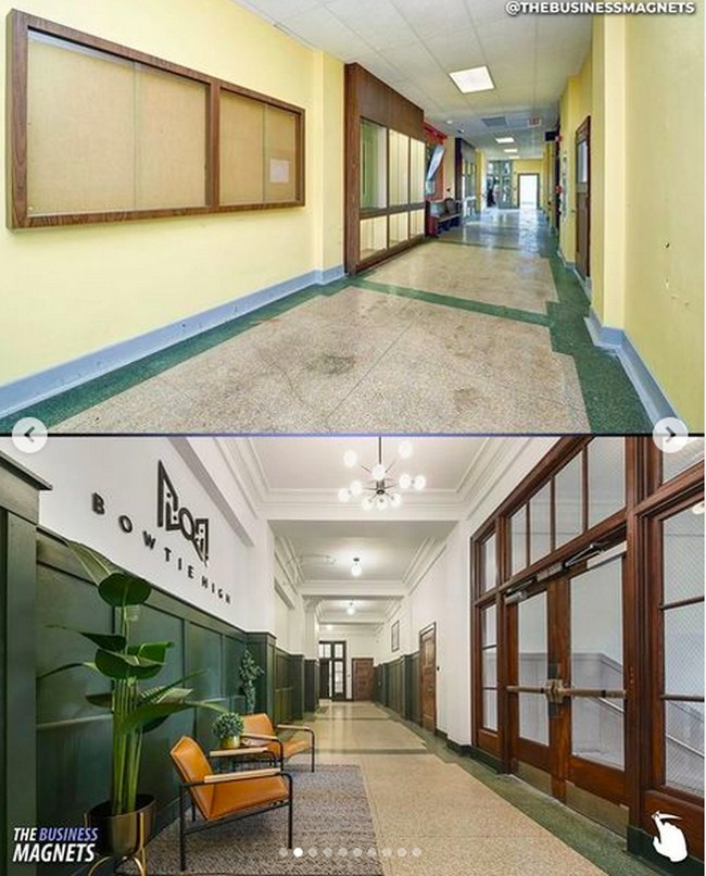 Jesse membeli bangunan seluas 4.600 meter persegi tersebut seharga US$ 100.000 pada Mei 2019. Jika dikonversi dengan kurs rupiah saat ini, nilainya bisa mencapai Rp 1,5 miliar. Awalnya, Jesse bingung mau dijadikan apa. Tapi dengan harga segitu, aku harus memilikinya dan berharap bisa menemukan ide yang menguntungkan, katanya kepada CNBC. (Foto: Instagram/@thebusinessmagnets)