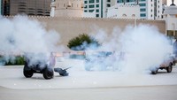 Meriam buka puasa menjadi tradisi sekaligus daya tarik di Uni Emirat Arab setiap Bulan Suci Ramadan.  