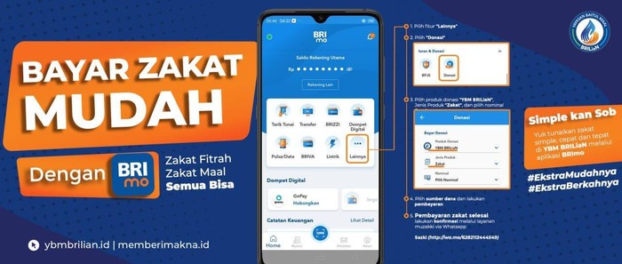 Bayar Zakat di BRImo