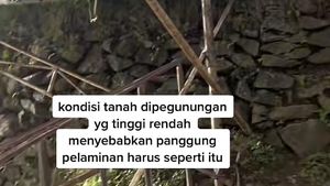 Pernikahan Viral Bikin Deg-degan, Pelaminannya di Pegunungan, Tanah Tak Rata