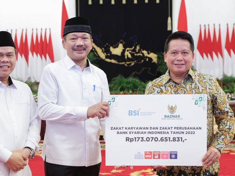 BSI Bayar Zakat ke BAZNAS
