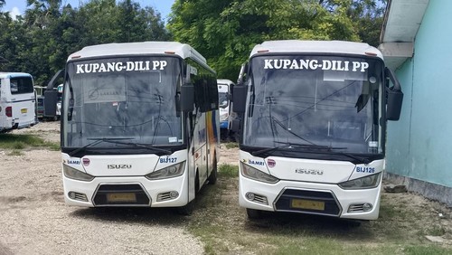 Bus Damri rute Kupang-Dili, Timor Leste, akan beroperasi lusa dan menawarkan kursi gratis pada operasional perdananya.