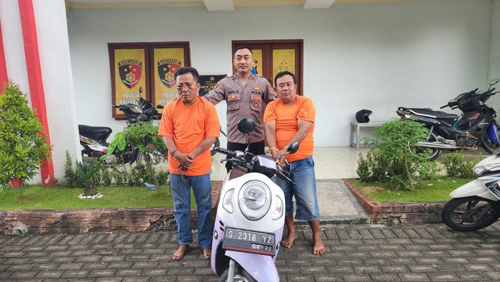 Dua pelaku curanmor di Gresik babak belur saat ditangkap