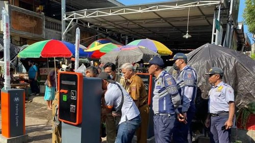 E-Parkir di Pasar Anyar Singaraja, Diterapkan 30 Maret 2023 bertepatan dengan HUT Kota Singaraja