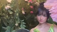 Tatanan rambut dengan poni juga membuatnya begitu menggemaskan. Foto: TikTok Fuji