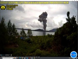 Anak Krakatau Erupsi, Semburkan Abu Vulkanik Setinggi 2.157 Meter