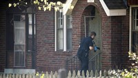 Penembak memasuki Christian Covenant School dari pintu samping sebelum melepaskan tembakan. Serangan penembakan mengerikan itu berlangsung selama 14 menit. (Andrew Nelles/The Tennessean via AP)  