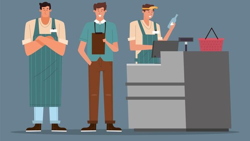 Ilustrasi penjaga toko. (Freepik)