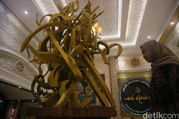 Koleksi kaligrafi di Museum Jenang dan Gusjigang Kudus. Foto diambil Senin (27/3/2023).