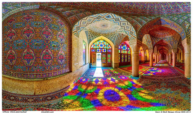 Masjid Nasir al-Mulk di Shiraz, Iran
