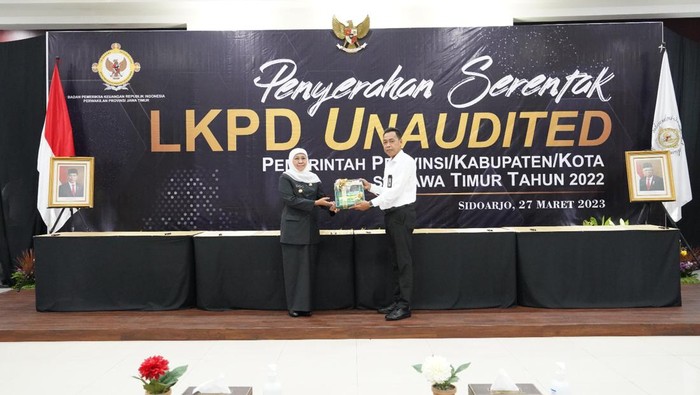 BPK Jatim Apresiasi Penyerahan 38 LKPD Unaudited TA 2022 yang Tepat Waktu