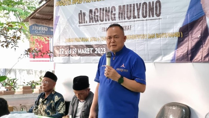 Politikus Demokrat Dr Agung Mulyono menggelar reses