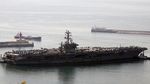 Potret Kapal Induk Nimitz AS Ikut Latihan Militer di Korsel