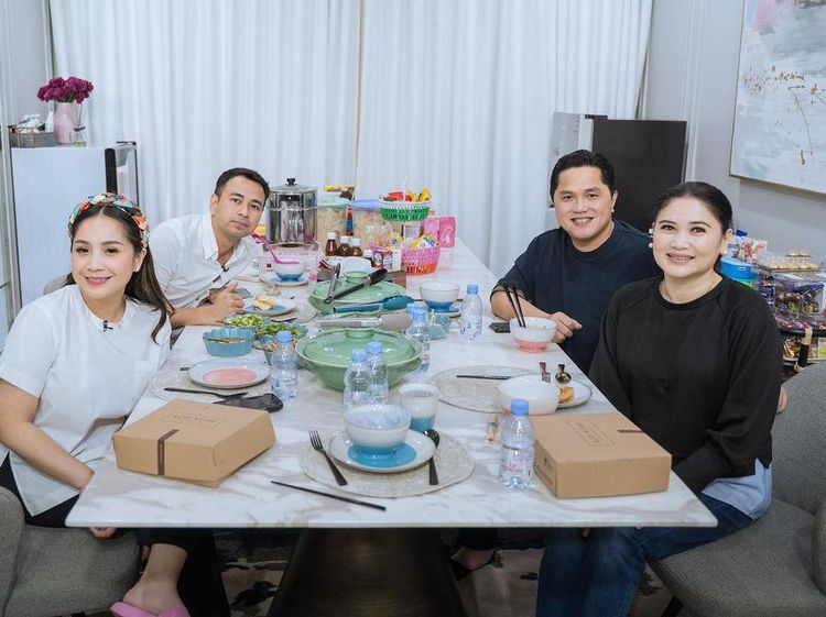 9 Momen Erick Thohir Sahur di Rumah Raffi Ahmad