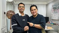 Erick Thohir mengatakan baru kali ini sahur di rumah orang lain. Foto: instagram