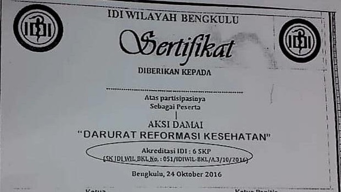 Viral Dokter Ikut Demo Dapat Hadiah 6 SKP, IDI Angkat Bicara