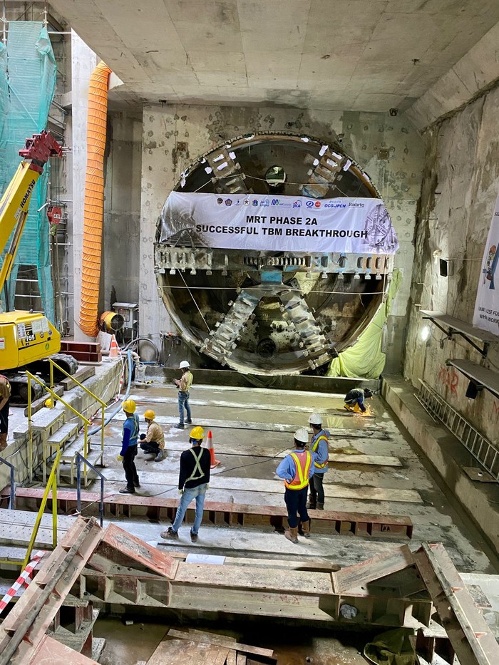 Stasiun MRT Bundaran HI Kini Sudah Tembus hingga Monas