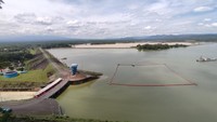 Kawasan WGM yang mengering di wilayah itu masuk kawasan Tegalharjo dan Glesungrejo. Adapun pembatasnya berupa sungai yang saat kemarau seperti ini masih mengalir (Foto: Dok Istimewa)