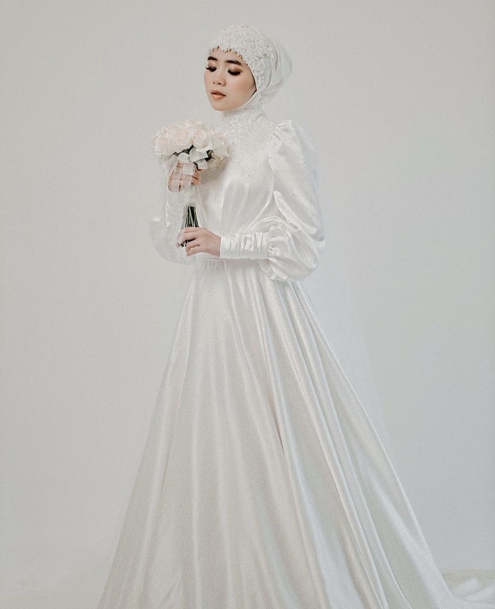 Gaun Pengantin Hijab Modern
