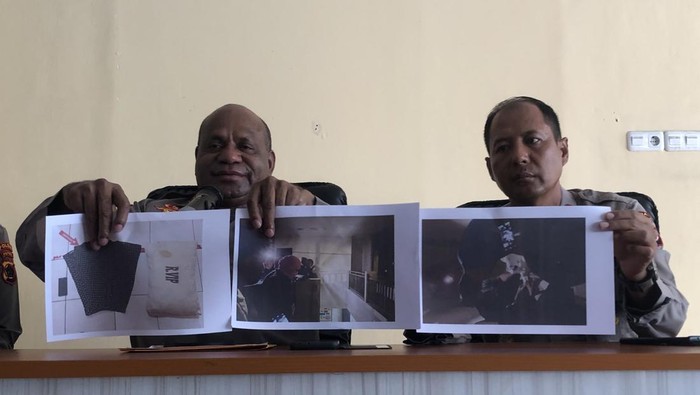 Kapolda Papua Irjen Mathius D. Fakhiri merilis kasus pembunuhan dokter di Nabire.