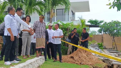 Sidak Komisi I dan II DPRD Badung bersama tim terkait menemukan empat titik longsor dari empat vila. Bukan dua seperti diberitakan sebelumnya.
