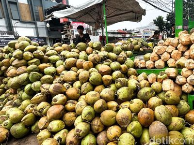 Laris Manis, Bulan Ramadan Pedagang Kelapa Panen Rezeki
