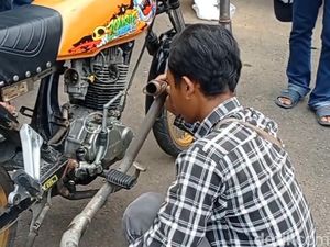 Sepekan Ramadhan, 37 Motor Berknalpot Brong di Lamongan Ditindak