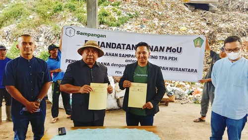 Pemkab Jembrana-Startup Sampangan Teken MOU untuk Atasi Masalah Sampah