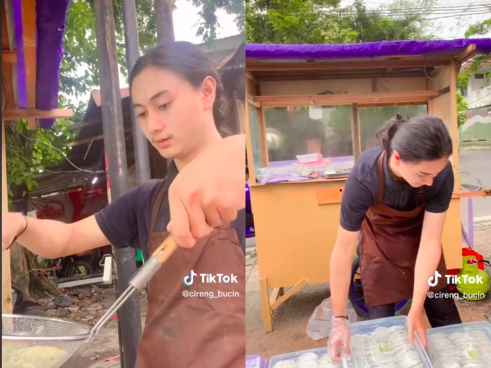 Penjual cireng ganteng