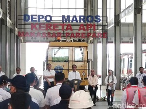 Diresmikan Jokowi, Kereta Pertama di Sulawesi Akhirnya Beroperasi