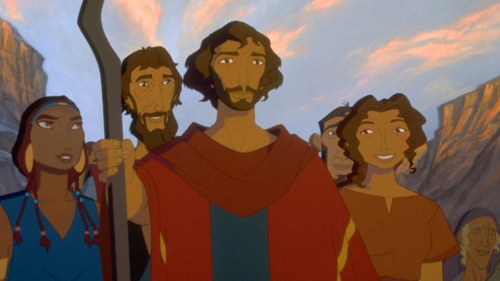 Adegan dalam film The Prince of Egypt.