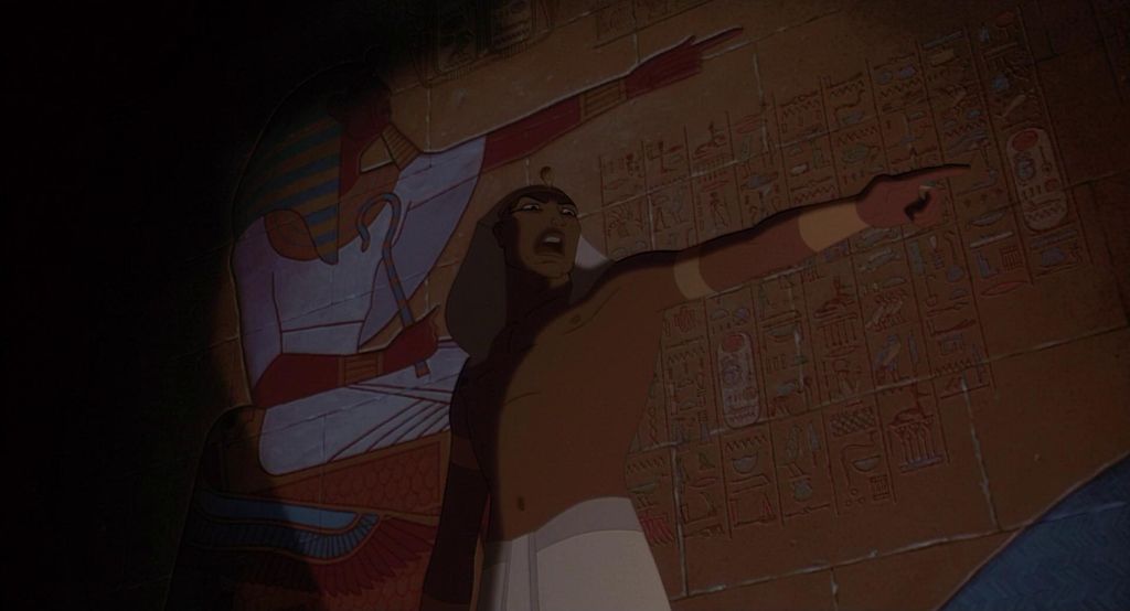 Adegan dalam film The Prince of Egypt.