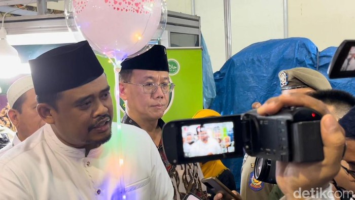 Wali Kota Medan Bobby Nasution usai membuka Ramadhan Fair di Medan