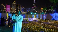 Festival ini ramai dikunjungi saat malam usai berbuka puasa.