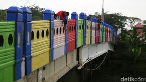 Jembatan KBT Cipinang Indah Dipercantik, Begini Rupanya