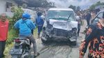 Kecelakaan Beruntun di Jalur Padang-Bukittinggi
