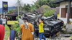 Kecelakaan Beruntun di Jalur Padang-Bukittinggi
