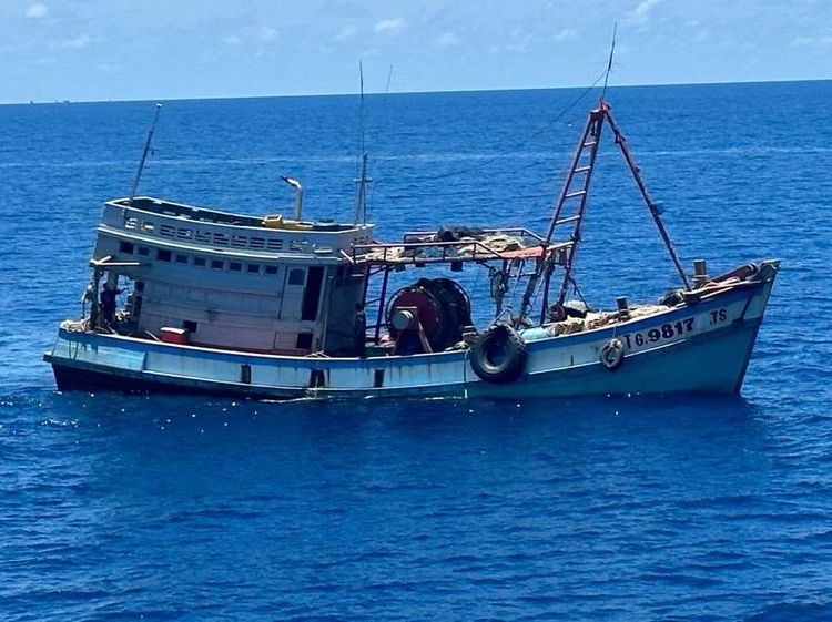 Kena Deh! Penampakan Kapal Vietnam yang Ditangkap KKP di Natuna