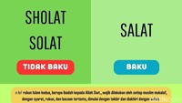 Siapa yang masih sering menuliskan sholat atau shalat? Yang baku sesuai KBBI adalah “salat”. (Foto: Fria Sumitro/detikSumut)