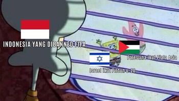 Indonesia yang di-banned FIFA, Israel ikut Piala Dunia U-20, Palestina ikut Piala Asia. Foto: Twitter