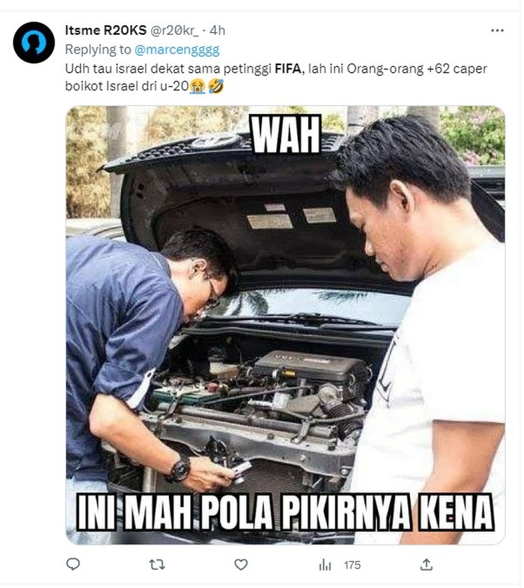 Meme Menohok Batal Piala Dunia