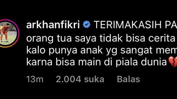 Balasan Arkan Fikri di postingan Ganjar Pranowo. Foto: Twitter