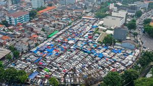Padatnya Pasar Tasik Cideng di Pusat Kota Jakarta