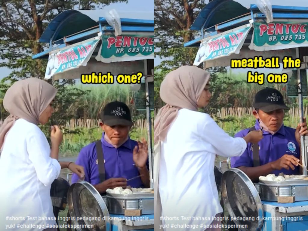 Penjual Makanan Jago Bahasa Asing