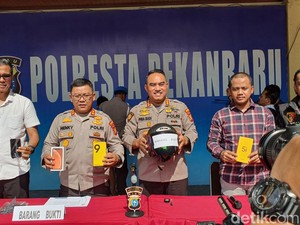Dor! Spesialis Jambret Motor Wanita di Pekanbaru Ditembak