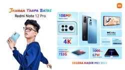 Spesifikasi Xiaomi Redmi Note 12 Pro 4G, Rilis Akhir Mei di RI